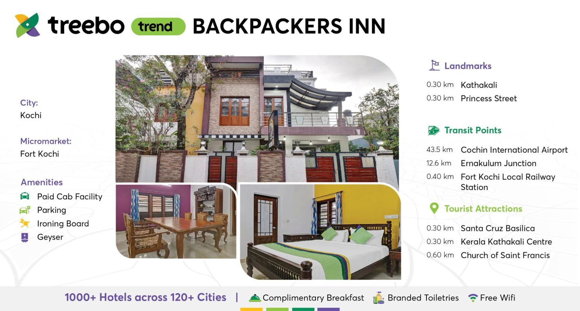 Treebo Backpackers Inn Kochi Exterior foto